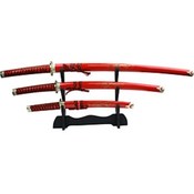 3pcs Engraved Dragon Sword Set