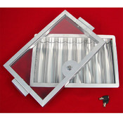 Metal 8 Row Casino Table Chip Tray with Cover and