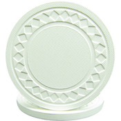 Super Diamond Poker Chips (STAMPABLE) - WHITE