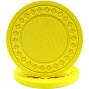 Super Diamond Poker Chips (STAMPABLE) - YELLOW