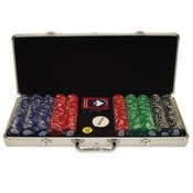 500 Soprano Striped 10g Clay Poker Chips w/Aluminu