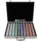 1000 11.5G Holdem Poker Chip Set w/Aluminum Case