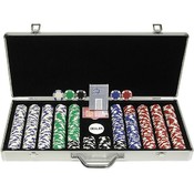 650 11.5G Holdem Poker Chip Set w/Executive Alumin