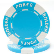 Light Blue 11.5gm Suit Holdem Poker Chip