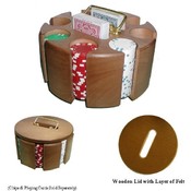 Solid Wood Poker Chip Carousel