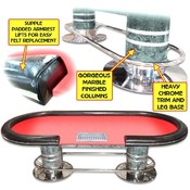 Deluxe 96 inch Holdem table with dealer position -