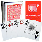 Marion Pro Poker Jumbo 100% Plastic Playing Cards