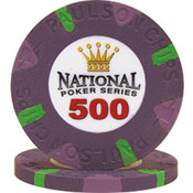 National Poker Series PaulsonR Chip $500 Purple