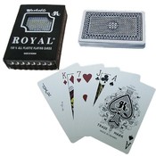 One Blue Deck- Royal Plastic Playing Cards w/Cross