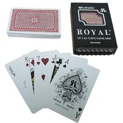 One Red Deck- Royal Plastic Playing Cards w/Cross