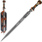 32 Inch Sword and Dragon Plaque with Death &amp; Cobra