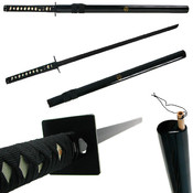 41 Inch Black Ninja Sword with Scabbard and Breath