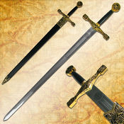 Premium Excalibur Sword w/ Hard Scabbard 48 Inches