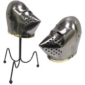 Mini Pig Face Bascinet Desktop Display