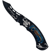 Cobalt Scorpion Hunter Pocket Knife Tactical Folde