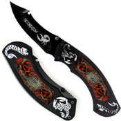 Crimson Scorpion Pocket Knife Tactical Folder