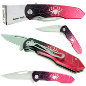 Good &amp; Evil Metallic Spidey Tactical Pocket Knife