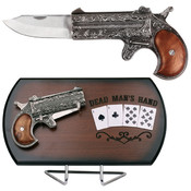 Wild Bill's Double Barrel Derringer knife - plaque