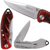 4.5 Inch Pakkawood Tactical Folding Knife with Cli