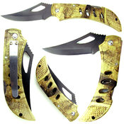 Hunters Camouflage Pocket Knife Full Blade