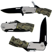 5 Inch Spring Assisted Pocket Knife with LED Light