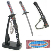 Mini Japanese Samurai Sword Letter Opener with Sta
