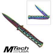 Rainbow Stilletto Tactical Pocket Knife