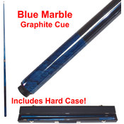 Blue Marble Graphite Cue Billiard Stick