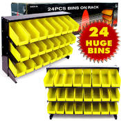 24 Bin Parts Storage Rack Trays - As Seen on TV