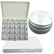 20 Piece Small Craft Item Aluminum Storage Set wit