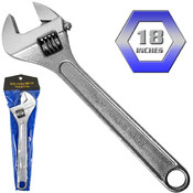 Huge 18 Inch Drop Forged Steel Adjustable Wrench
