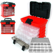 73 Compartment Durable Plastic Storage Tool Box -