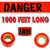1000' Danger Safety Tape - 3" Width