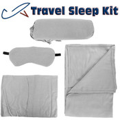Daya Travel Kit - Silver Cashmere and Wool Blended