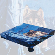 Acrylic Mink Blanket -  DB382 Wolf in Woods