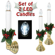 Set of 2 Individual LED Candles - Cordless &amp; Easy