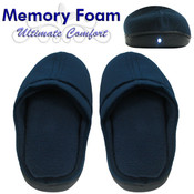 Memory Foam Slippers with LED Light - Medium