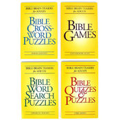 Bible Brainteasers Books for Adults - Set of 4 Puz