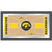 University of Iowa Basketball Framed Full Court Mi