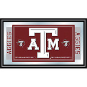 Texas A&M University Logo and Mascot Framed Mirror