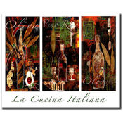 La Cucina Italiana by Miguel Paredes-35x47 Canvas