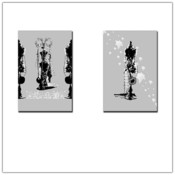 Tapestry 2pc 14x19 Canvas Art Set by Miguel Parede