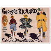 Georges Richard Cycles &amp; Automobiles-Framed 24x32