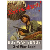 Back the Attack-Gallery Wrapped 24x32 Canvas Art