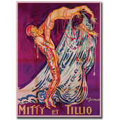 Mitty et Tillio by Paul Colin-Gallery Wrapped 24x3