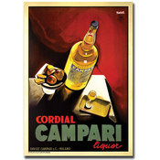 Cordial Campari Liquor-Gallery Wrapped 18x24 Canva