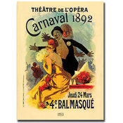 Teatre de L'Opera Carnaval 1892 by Jules Cheret- 2