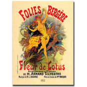Folies Bergere Fleur de Lotus by Jules Cheret- 24x