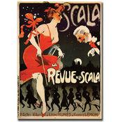 Le Revue de la Scala-Gallery Wrapped 24x32 Canvas