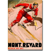 Mont Revard-Gallery Wrapped 35x47 Canvas Art